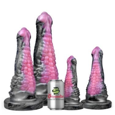 Sinnovator Rhino Platinum Silicone Dildo 6.5 Inches to 12.4 Inches (4 Sizes) | UberKinky